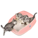 Catidea Litter Box Bread Bin Small Pink
